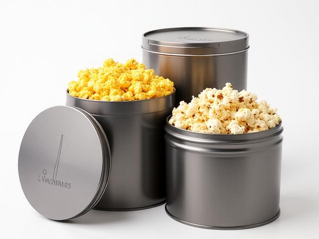 Custom branded popcorn tins