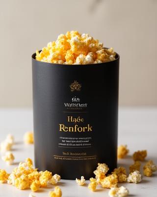 Black Truffle individual popcorn bag